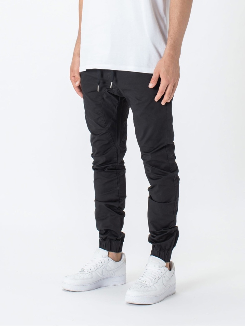 Zanerobe Sureshot Lite Jogger Black Slim Pants with Drawstring